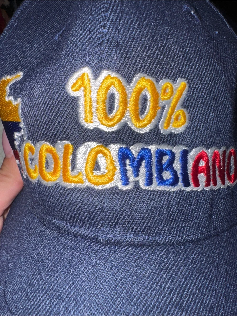 100% Colombiano Navy Strapback Hat 🇨🇴 - Picture 6 of 13